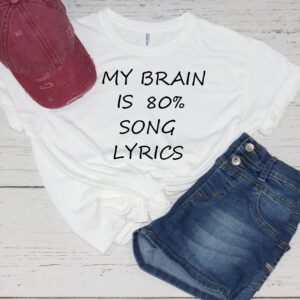 My brain is 80% song lyrics