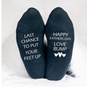 Last chance to put your feet up - love bump