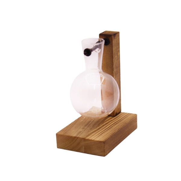 One Glass Vase Wooden Stand